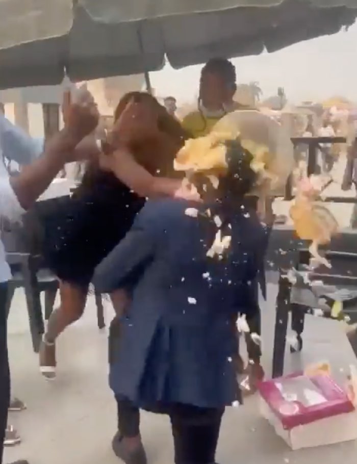 Lady Gives Man Resounding Slaps For Proposing To Her (Video)