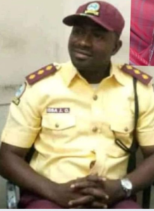 How A Driver Crushed LASTMA Official To Death In Lagos (Photo)